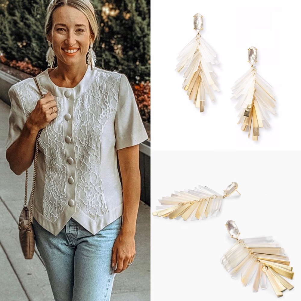 kate spade Gold and Silver Layered Earrings